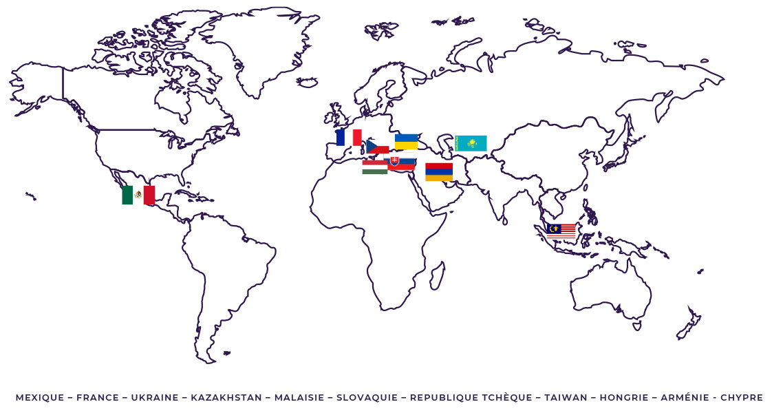 présence dans le monde